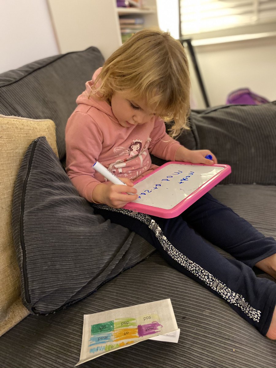 Fiona__Williams's tweet photo. @P1Tboreps R practising her letters over the weekend 😁 https://t.co/vzg2VUd732