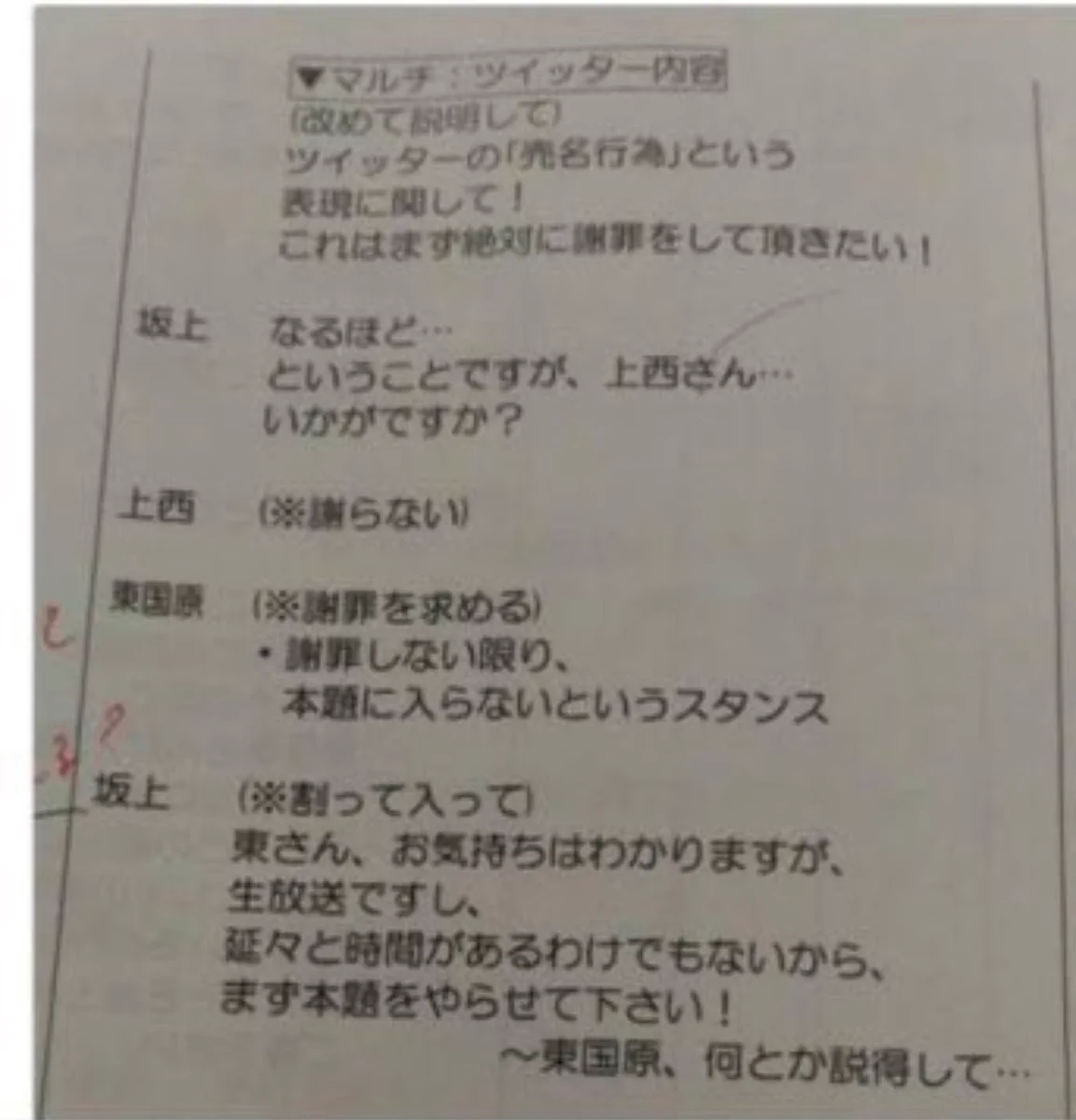バラエティ番組だけじゃない？ワイドショーにも台本が存在した！
