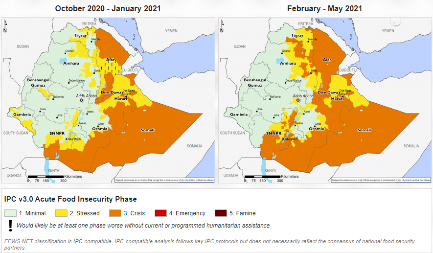 In #Ethiopia, food security Crisis outcomes are expected to continue despite a timely start to deyr season in areas of Somali Region ow.ly/6ea050CfzGO.