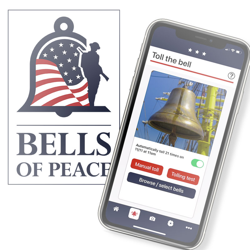 This Wednesday #VeteransDay EVANSVILLE CITY CEMETERIES, Evansville, IN will toll #BellsOfPeace... Nov. 11, 11am local, a #WWI Remembrance. Sign up @ ww1cc.org/bells Also Download "Bells of Peace" App. Search "Bells of Peace" in App Store or Google Play.