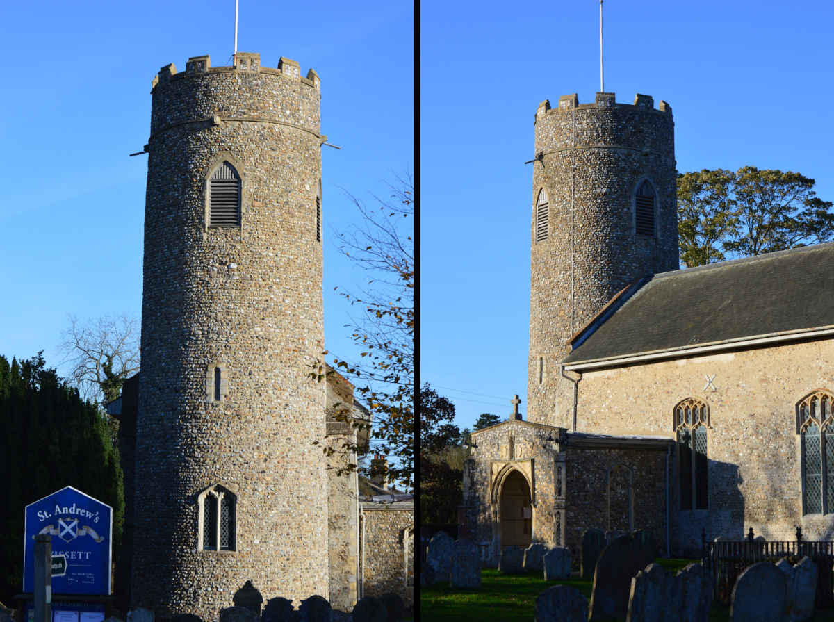 electrobleme's tweet photo. Only a Sassenach could doubt this fine example of Norman craftmanship?: How can there have been the slightest bit of doubt with the dating and original builders of St Andrew’s Church in Wissett Suffolk, which is a “fine example of Norman craftmanship”?… https://t.co/nd3qVuWVfJ https://t.co/zQluKk1U62