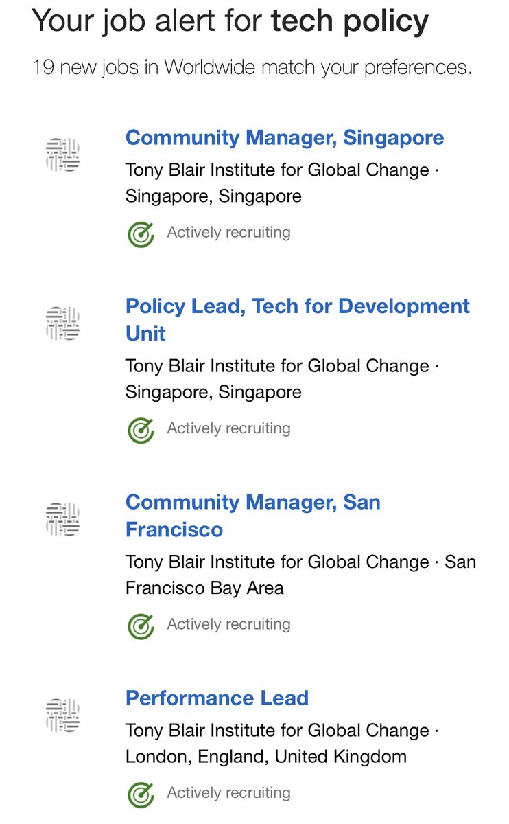 . @InstituteGC at it again — hiring (tech policy) folk in Singapore to SF to London 