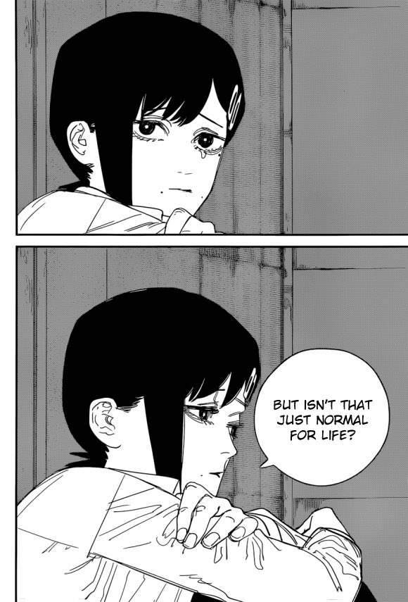 35attempts's tweet photo. #chainsawman92 Finally caught up. One of my favorite manga scenes of all time for real the realization hitting different. Kobeni is actually one of the dopest characters left 😭 I miss Aki tho https://t.co/XzKc4K6XBj