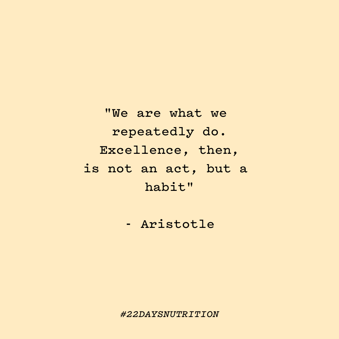 22DaysNutrition's tweet photo. Psychologists discovered that it takes the human mind 21 days to make or break a habit.
What new healthy habits are you trying to create this month? Share with us in the comments! ⬇️ #22daysnutrition https://t.co/aQ1WIQwZxI