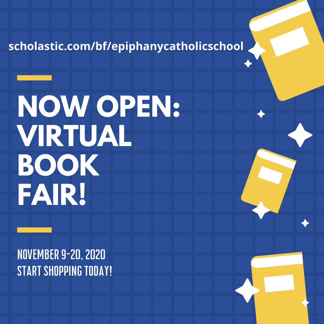 EpiphanyMagi's tweet photo. Our first virtual Scholastic Book Fair is live and ready for orders! Free shipping on orders over $25, and all proceeds go toward the purchase of new books for the ECS library. Thank you for your support! https://t.co/kuoNEut5Is https://t.co/tLPDk9xunO