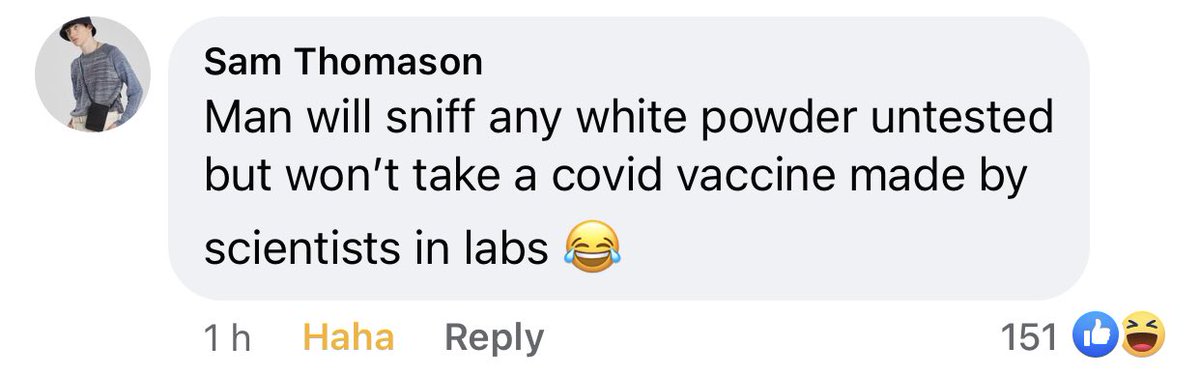 jjjamiebryan's tweet photo. To all the people who are ‘refusing’ to take the COVID vaccine https://t.co/yRTcbk0xeA