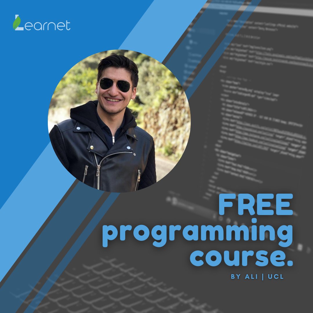 LearnetHQ's tweet photo. Ali has made a short course introducing #programming tailored for first-years and all the beginners to make your life a breeze preparing for your programming modules or career! 🧑🏻💻👩🏼💻👨🏽
Take the course, it's free 👉🏽  https://t.co/HKgZ0rbZvn
#freecourse #programmer #onlinecourse https://t.co/0v6cC9OKNZ