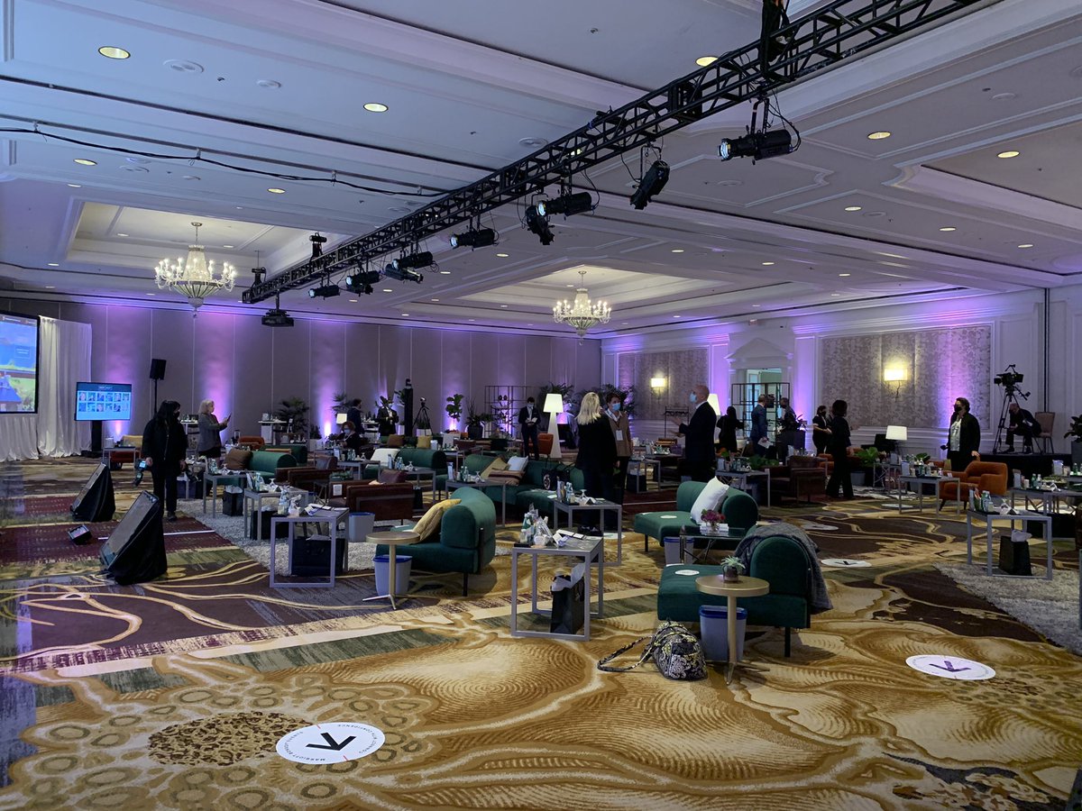 meetingstoday's tweet photo. We’re at the @RitzCarlton Tyson’s Corner today for @Marriott’s Connect with Confidence event, where planners are getting a look at the hotelier’s health/safety protocols and hybrid meeting capabilities. #MarriottCwC https://t.co/qGPmuXvz2G