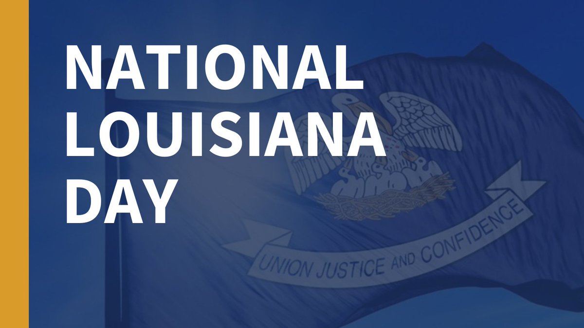 Today we celebrate a state with the most vibrant culture, the most breathtaking natural beauty and the most incredible people in the entire nation. Happy #NationalLouisianaDay to all of us who are proud to call this special place home. #lagov