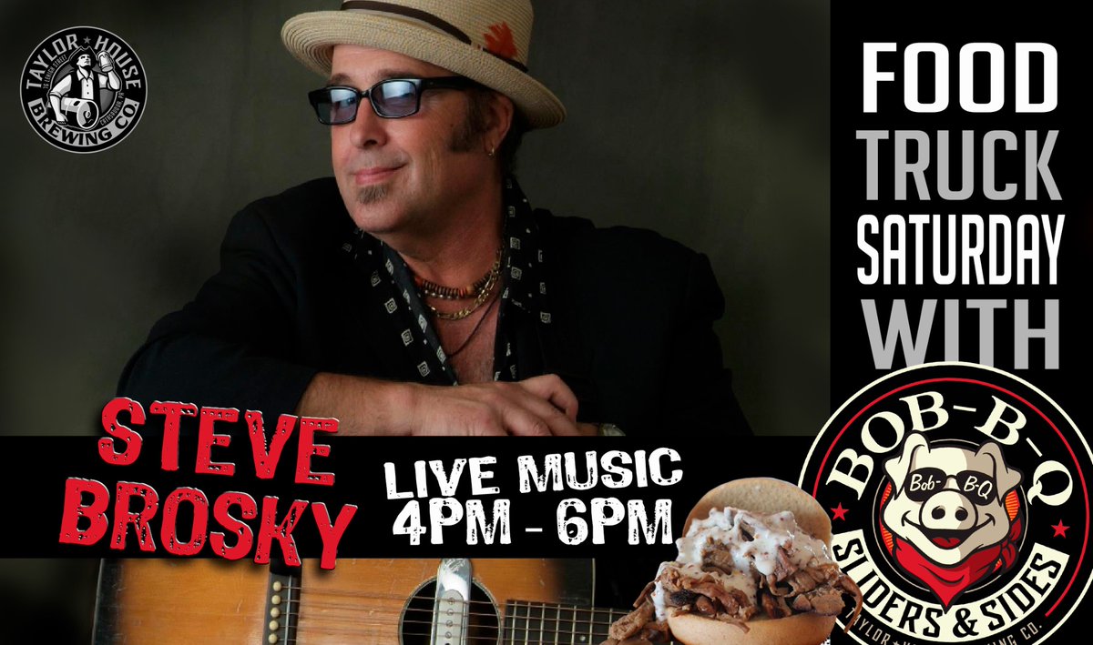 TaylorHouseBrew's tweet photo. This Saturday Nov 13th we will have Live Music with Steve Brosky from 4:00-6:00pm. Bob-B-Q Sliders &amp; Sides serving from 3:00p-8:00pm. REVOLUTION and OATMEAL STOUT will be new to the taps. So stop in, we have some indoor and plenty of outdoor seating. https://t.co/7Ed9HwJh7v