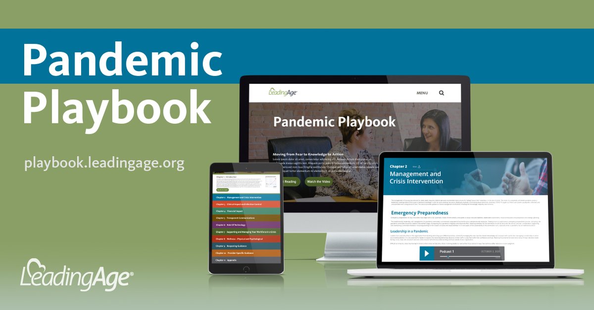 VNAA's tweet photo. ANNOUNCEMENT: LeadingAge’s Pandemic Playbook has launched! The Playbook is an interactive collection of insight, wisdom, and best practices for serving older adults during a catastrophic health crisis. Learn more here: 
https://t.co/G60elIvKlc https://t.co/CcGoU1GQ8g