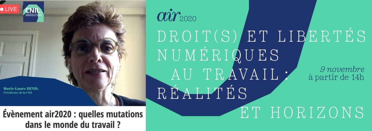 DataFeel's tweet photo. #Air2020 Le nouveau format pour la mission #éthique de la @CNIL  
▶️#Travail &amp; confinement,nouveau terrain pour l’#innovation numérique 
#IA @bayesimpact Des services publics citoyens #Inclusion La technologie, les algorithmes au service d'un commun @pyduan #OpenData #TechForGood https://t.co/D5MdCtysop