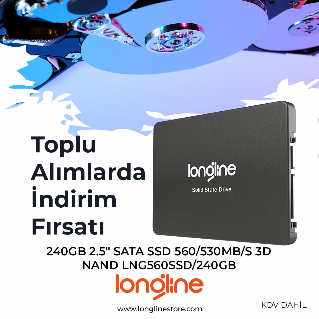 longlinebilisim's tweet image. Longline&apos;da Kampanya Ürün Toplu Alımlarda İNDİRİM Fırsatı!

240 GB 2.5&quot; SATA SSD 560/530 MB/S 3D NAND LNG560SSD/240GB

Hemen Alışverişe Başla: longlinestore.com

#longline #longlineürünleri #solidstatedisk #ssd #sata #sabitdisk #disk #pc #laptop #bilgisayar