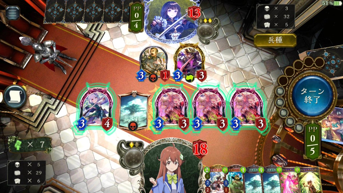 堕音 シャドバ シャドウバース 久々に面白い盤面ができたので投稿