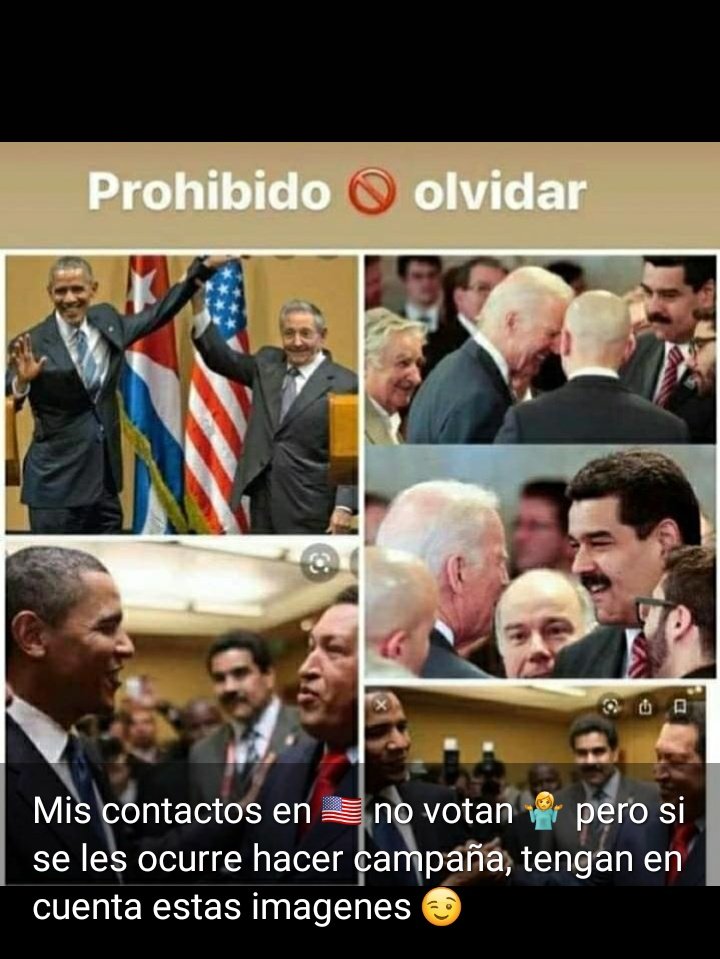 domdrado's tweet photo. @DolarToday No se díganme uds Hp que ya andan felicitando como supuesto "presidente" al chavista @JoeBiden https://t.co/paWx4mPAPe