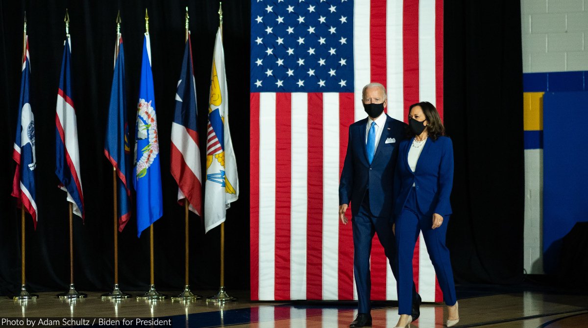 BGAlliance's tweet photo. Voters choose their leaders – leaders don’t get to choose their voters. Congratulations, President-Elect @JoeBiden and Vice President-Elect @KamalaHarris! #DemocracyRising #DemocracyWins #EveryVoteCounted https://t.co/WrIsqEESQ2