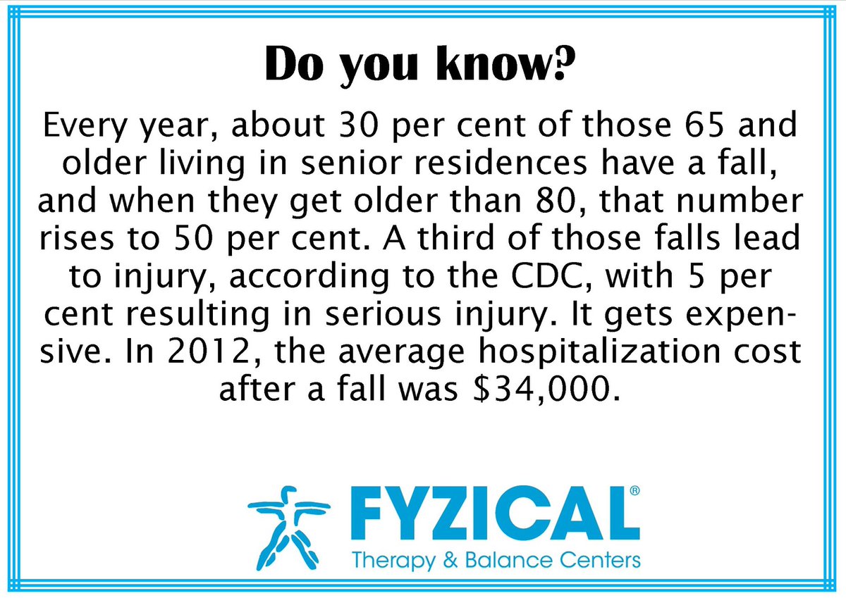 Falling is no little thing, falls can be deadly, costly, and life changing.