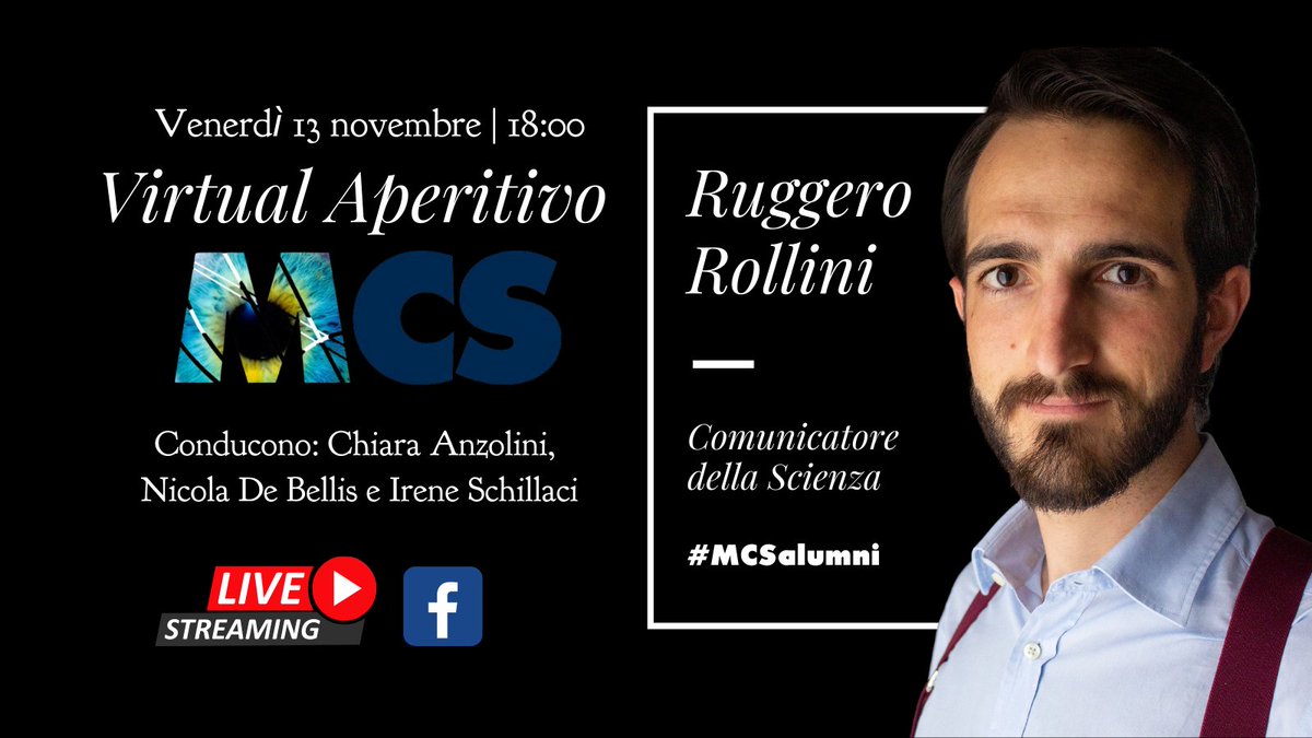 MCS_Sissa's tweet photo. #SaveTheDate 
📅 Venerdì 13
🕕 18:00

@ChiaraAnzolini, @ireschilla e @Nicodebb intervistano @RuggeroRollini, comunicatore della #scienza, collaboratore di @SuperQuarkRai ed ex-alunno #MCS.

Non mancate! 
➡️ https://t.co/Kdk5ALsoGq 

#MCSpeople #MCSalumni https://t.co/8GmaW0eev3