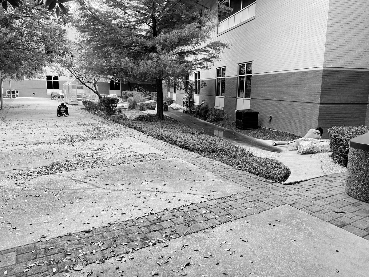 Sap4ClassSanity's tweet photo. Discussing resilience and wellbeing so we took it outdoors for non-tech activities to relax and explore how children need breaks! #letemknow #counselingandmentalhealth #FCS @saginawhstx @EMSISD_CTE @EMSISD https://t.co/8j6nPnuFsS