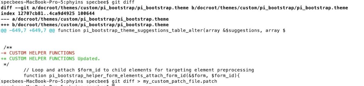 specbee's tweet image. How to create and apply a patch with Git Diff and Git Apply commands for your Drupal website
buff.ly/36gE0Jv
#gitpatch #drupal #gitapply