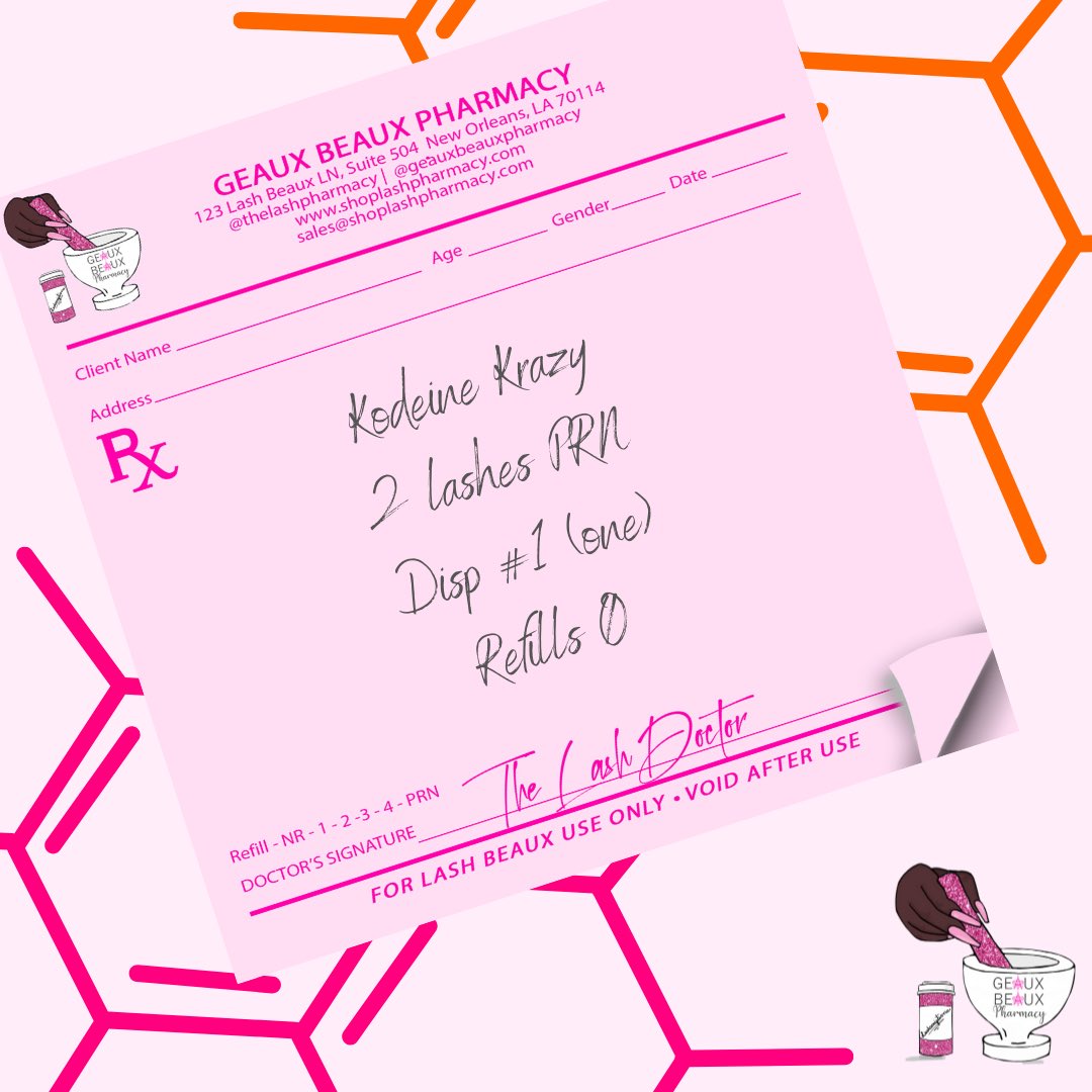 TheLashPharmacy's tweet photo. You voted and we listened! This week’s #ScriptOfTheWeek is none other than our most voluminous and longest #Lashscription, KODEINE KRAZY👩🏾⚕️💊 Please enjoy at a discounted price all week long. https://t.co/E9hEVEQIlf