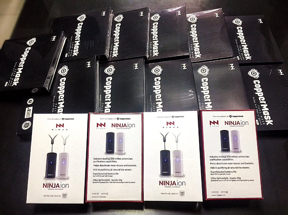 JCPremiereByCDN's tweet photo. Available on hand, Coppermask 2.0 &amp; Ninja Ion Personal Air Purifier. DM us to order before we run out of stock! We deliver nationwide.

#CopperMask #NinjaIonPersonalAirPurifier #AirPurifier #Facemask #onhand #Facemaskforsale #PersonalAirPurifier #Ninjaion #NinjaIonPh #Coppermask2 https://t.co/P4J6GEbV5G