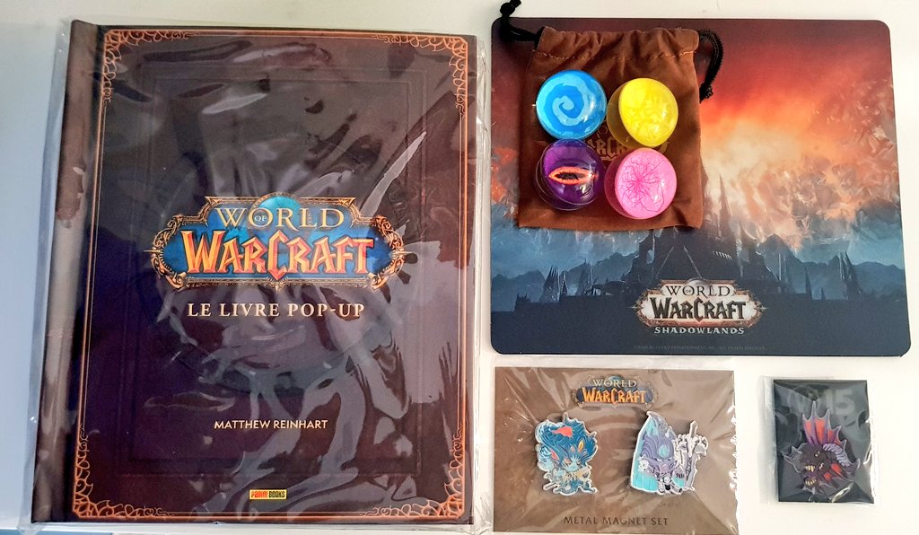 BigBad_Hater's tweet image. 🎁 Giveaways n°1🎁
Pour fêter la sortie de #Shadowlands , j'ai des petits cadeaux pour vous offerts par @Warcraft_FR ! 

Pour participer :
❤️ Follow @Warcraft_FR et @BigBad_Hater 
🔁 RT ce tweet 

BONNE CHANCE ! 
( Le livre est INCROYABLE 😱)

TAS 15/11/20