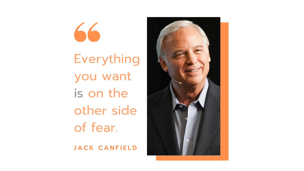jarvischris's tweet photo. Fear stops us all but it is the glorious reward you find on the other side that makes it all worth it.
Take the great @JackCanfield word for it! He knows a thing or two about success! 😁
#successcoach #bestsellingauthor #mentor #lifechanger #attackfear https://t.co/4o4C0IdVtv