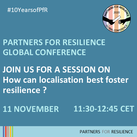 Cordaid's tweet photo. Why local leadership is key to achieving resilience? How does it work in different contexts and countries? At #PfRglobalconference on 11 November, Pascal Richard from Cordaid will address these questions.
#10yearsofPfR
For more info & registration: https://t.co/x3WURsVOf5 https://t.co/00yKLi70CQ