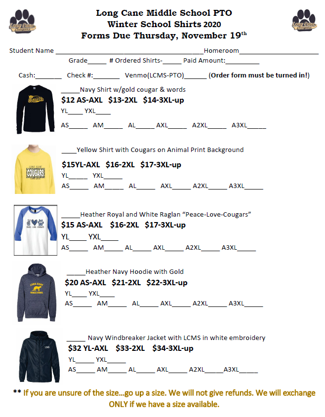 LongCaneMiddle's tweet photo. Get your PTO winter gear!  Send your orders to the front office. https://t.co/4XlVmXBwcN