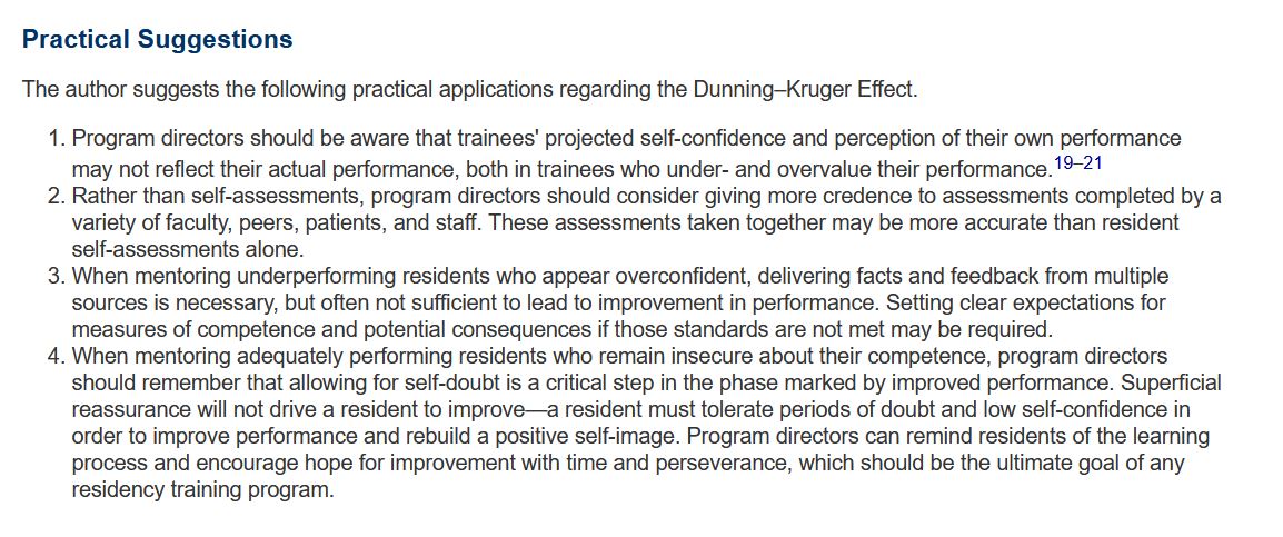 JournalofGME's tweet photo. Medical Trainees and the Dunning–Kruger Effect: When They Don't Know What They Don't Know https://t.co/qAB68si02x #MedEd https://t.co/sohW5A1lJk