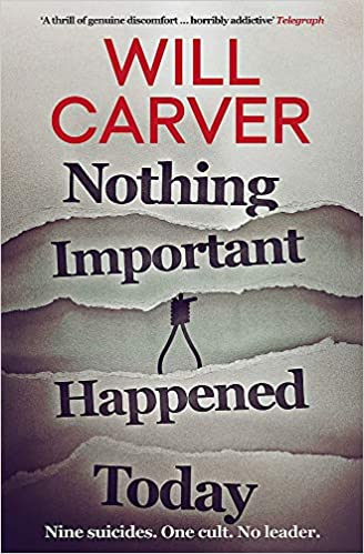 DebbieVignovic's tweet photo. Last week I used Worst Case Scenario 
@FitzHelen @OrendaBooks as an ironic read to get me through this week I am continuing with @will_carver
 Nothing Important Happened Today to see me through the election aftermath. Just to keep it real--as the battle is far from over. https://t.co/1F9HGHV1MA