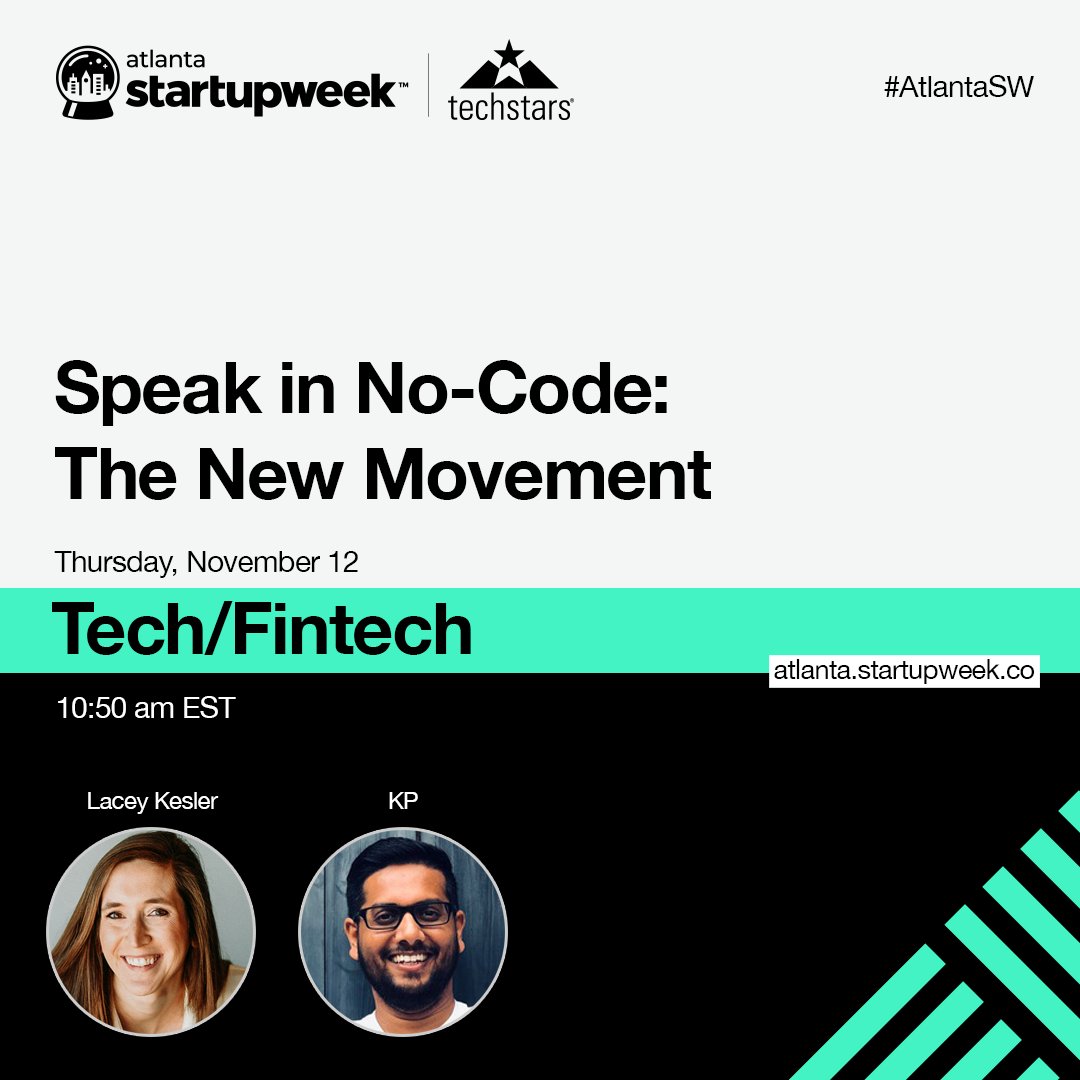adammarx13's tweet photo. π» Then on Thursday, Nov. 12th at 10:50 AM EST, we're gonna break down the rising tide of "No-Code" with my friends π no-code superstars @thisiskp_ & @LaceyKesler! π οΈ
π Drop in for
"Speak in No-Code: The New Movement" π€
Sign up FREE! https://t.co/sN3XEtNpyA
#AtlantaSW https://t.co/xizzQVzxfv