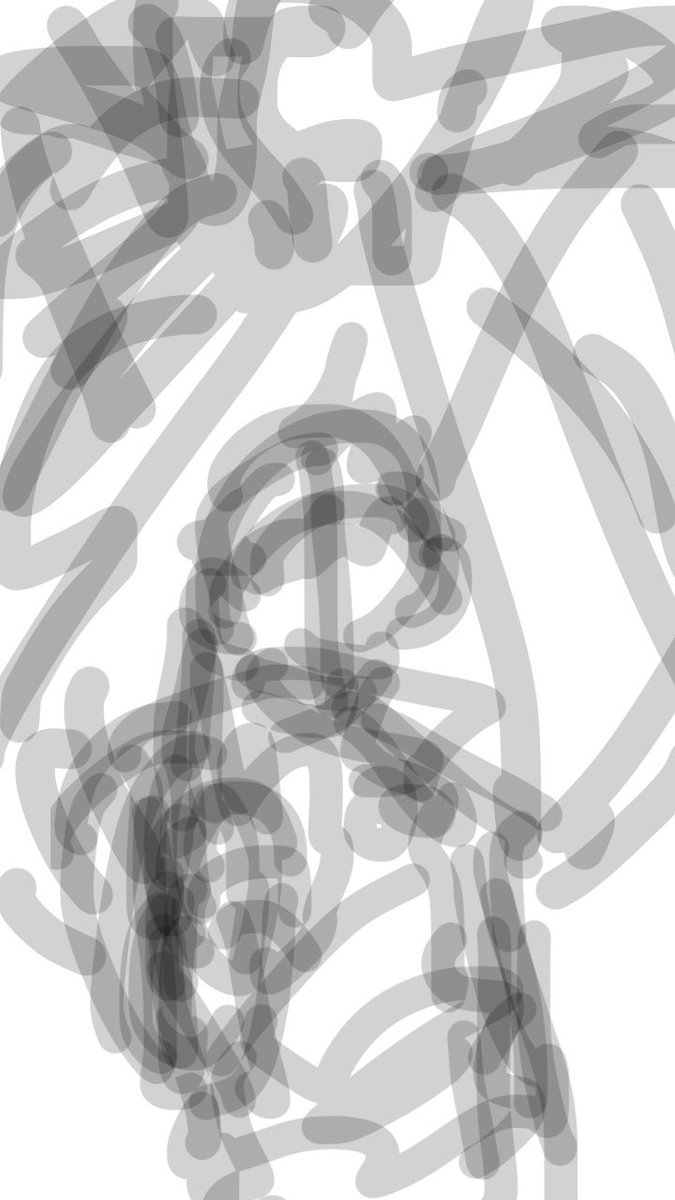 下書きと線画 