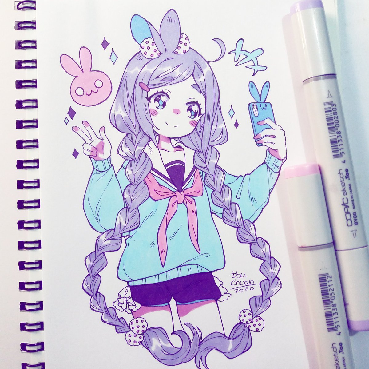 ibi_chuan's tweet photo. Usagi selfie 🐰🐰🐰 https://t.co/XJyiXNVGQ0