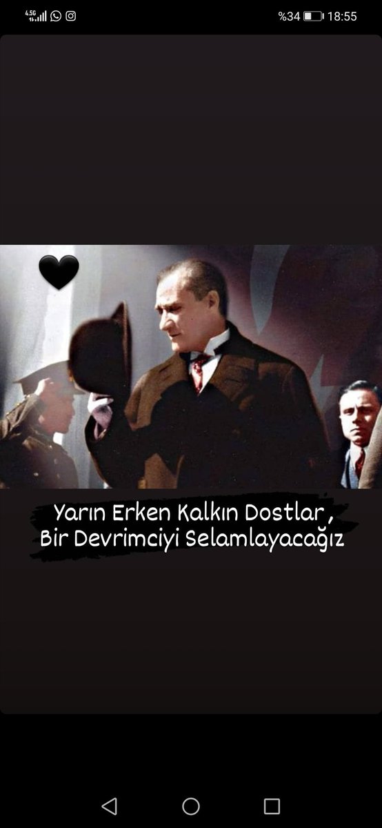 Yarın erken kalkın dostlar, 
Bir devrimciyi selamlıyacağız.
#10Kasim #10Kasim1938