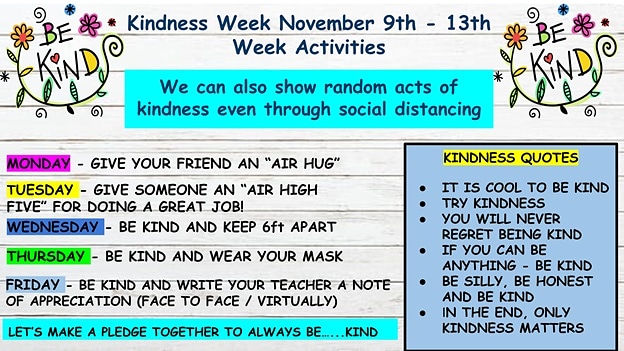 oak_parent's tweet photo. We are celebrating Kindness Week starting Monday, November 9th, – Friday, November 13th 2020!
GET MORE INFORMATION HERE:   https://t.co/B12q8Fqjns …/2PACX-1vQ1D9TX27rn3PsawLs5hr…/pub…
# parentinvolementmatters   # ROEParentInvolvementProfessional https://t.co/kluHPKib5v