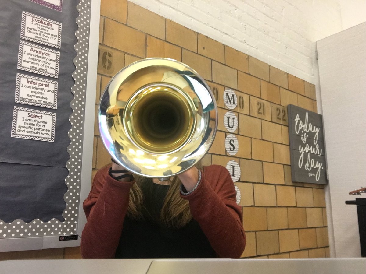 Music_MrsWalle's tweet photo. Time to practice my buzzing for the brass unit! Let’s get scientific with discussions on vibration, sound, frequency, and pitch〽️  #musicmatters https://t.co/BVkW476AU9
