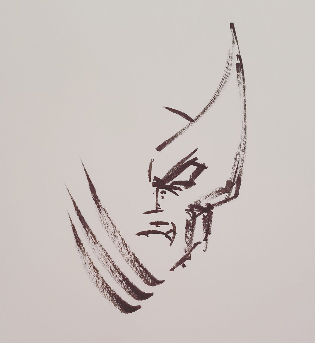 gsandiego's tweet photo. MINIMALIST WOLVERINE
Playing around with a brush pen:)
#kuretake #brushpen #doodle #ink #blackandwhite #drawing #sketch #sketchbook #inksketch #pen #pensketch #penart #sketching #illustration #inking #inkwork #inkingdrawing #pendrawing #inkart #wolverine #logan #xmen #superhero https://t.co/cNaOY8v5K5