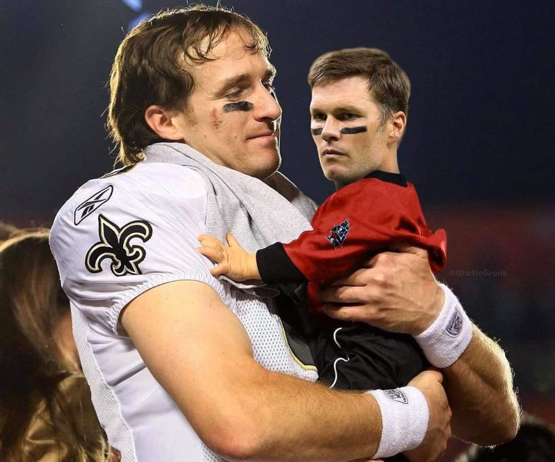 Charles__White's tweet photo. Baby arm Brady with Poppa 🐐 https://t.co/B6xO6TSKwS