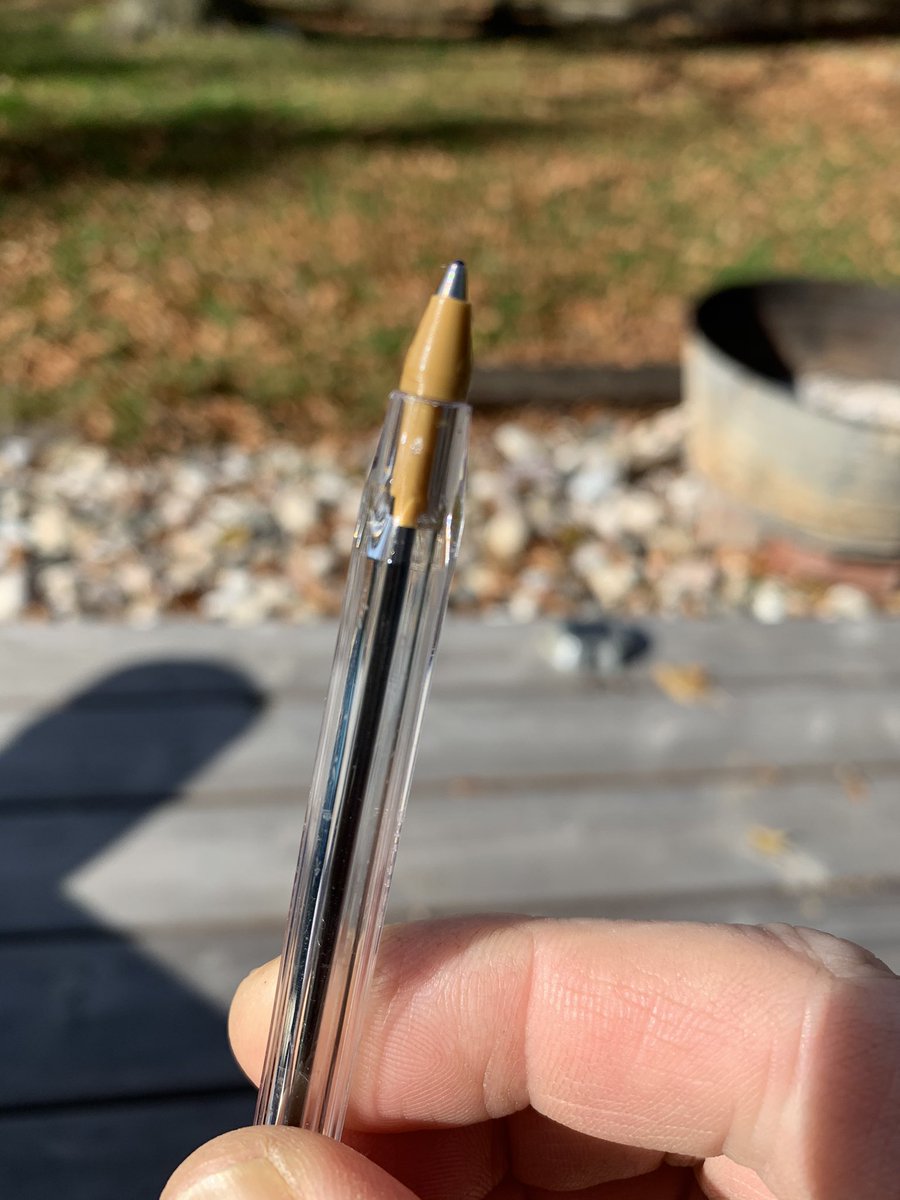 The Museum of Modern Art in New York City recognised the Bic Cristal's industrial design by introducing it into the museum's permanent collection. Its hexagonal shape resembles the typical wooden pencil and grants strength and three grip points giving high writing stability.