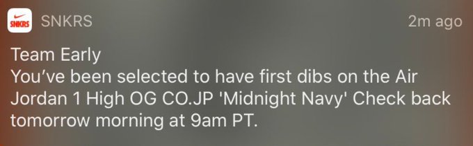 SOLELINKS's tweet image. Ad: Exclusive early access of Air Jordan 1 High OG CoJP 'Midnight Navy' going live in 1hr =&amp;gt; bit.ly/3jLIE72