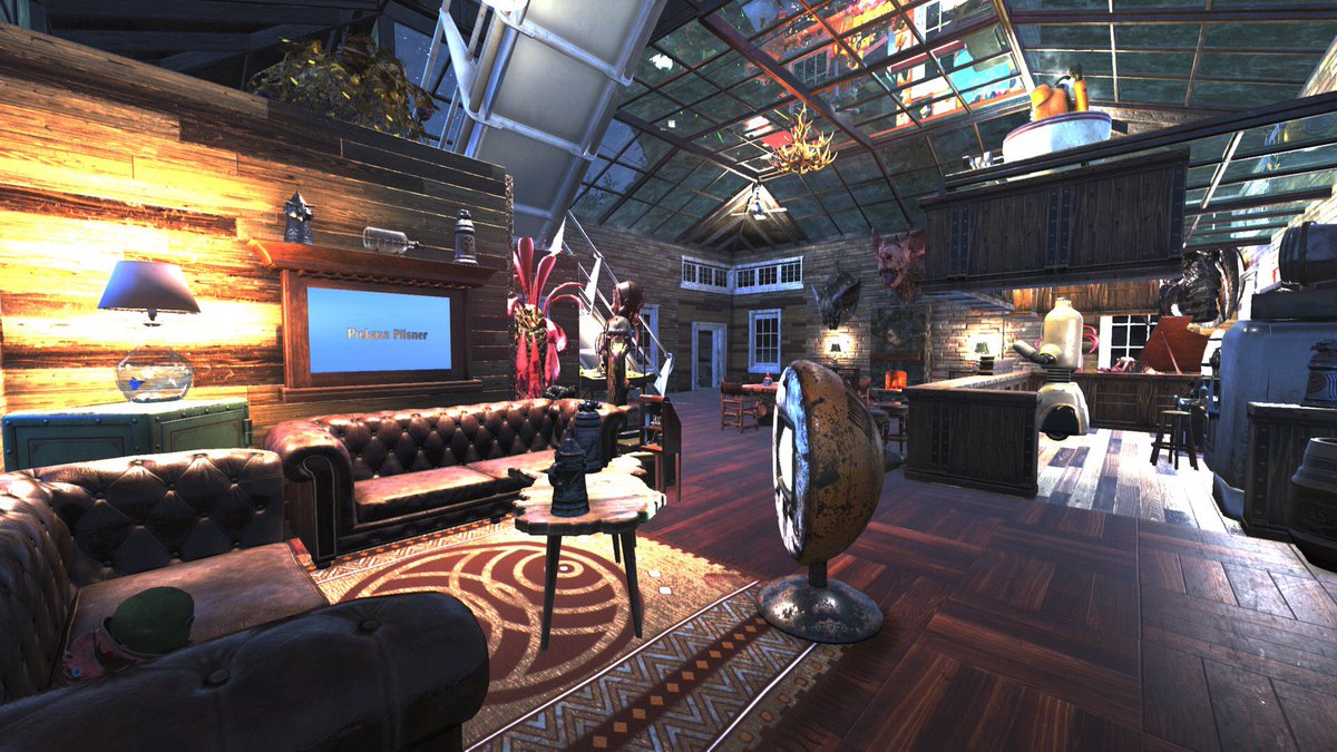 SpacedPilot3000's tweet photo. Some pictures of the new C.A.M.P. #BetterBuildsGuild #Fallout76 #OneWasteland https://t.co/eXmQXmdL1w