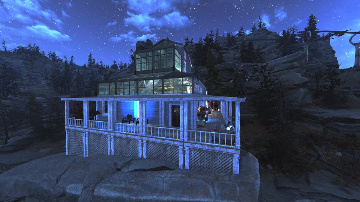 SpacedPilot3000's tweet photo. Some pictures of the new C.A.M.P. #BetterBuildsGuild #Fallout76 #OneWasteland https://t.co/eXmQXmdL1w