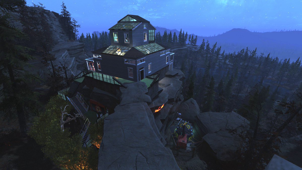 SpacedPilot3000's tweet photo. Some pictures of the new C.A.M.P. #BetterBuildsGuild #Fallout76 #OneWasteland https://t.co/eXmQXmdL1w