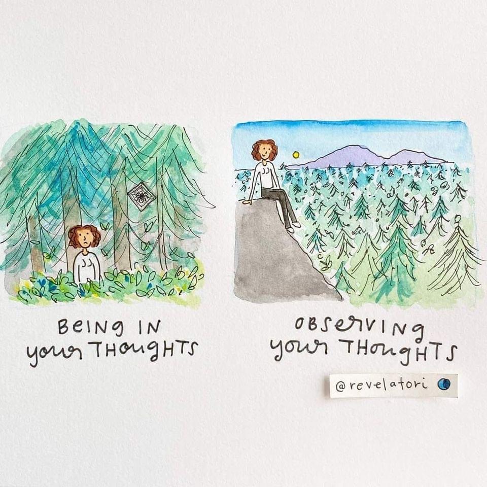 FamCounselCSRA's tweet image. Instead of being in your thoughts, try observing them. 🧠✨
#MindfulMonday #Mindfulness #ObserveYourThoughts #ReduceEmotionalDistress #CopingWithNegativeThoughts #MentalHealthAwareness #FamilyCounselingCSRA