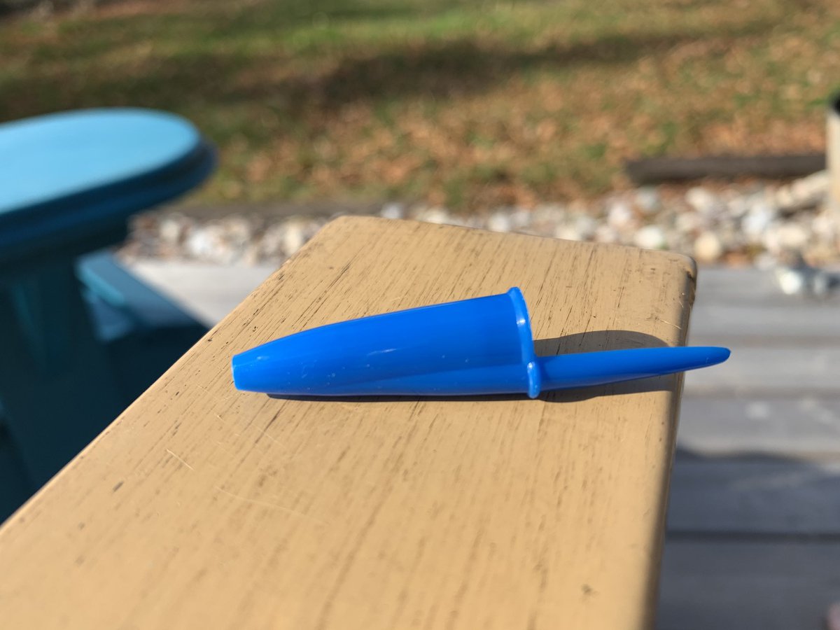 Since 1991 the pen's streamlined polypropylene cap has had a small hole to reduce the risk of suffocation if the cap is inhaled.