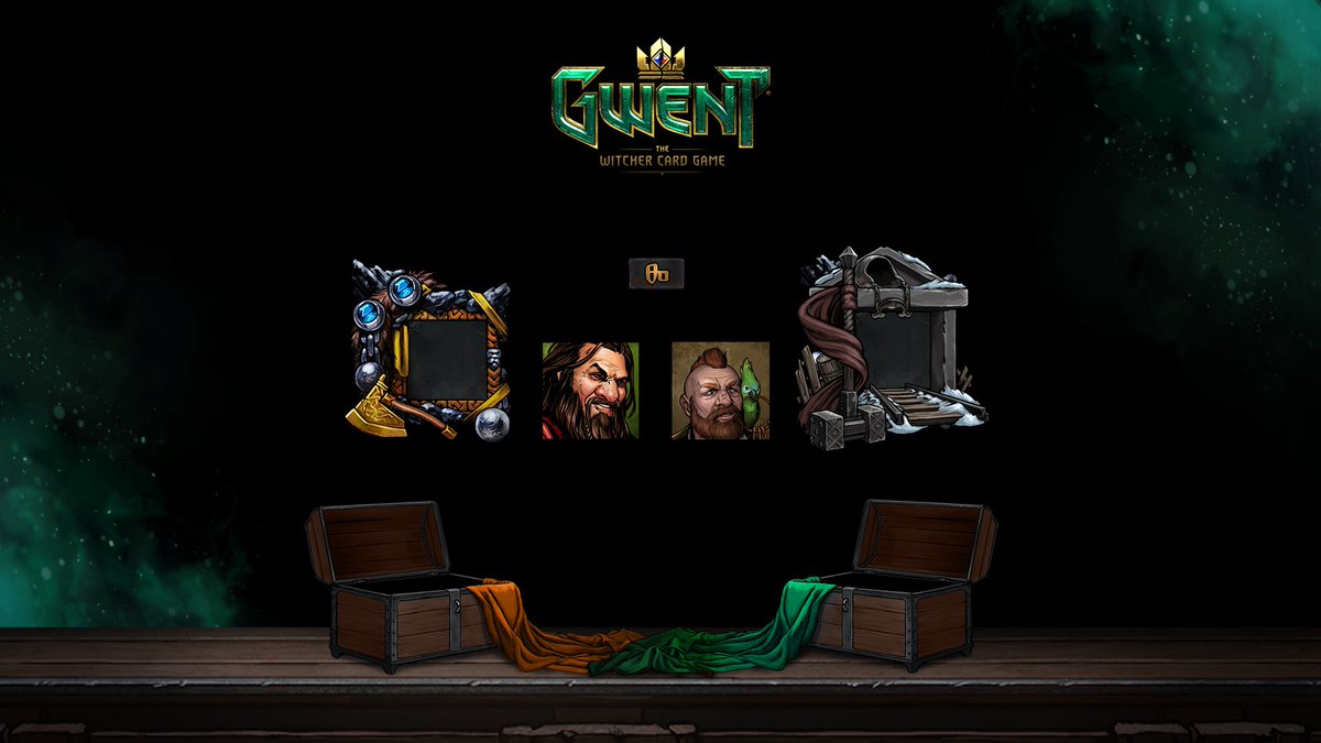 PlayGwent's tweet photo. The Mahakam Bundle and Zoltan's Bundle are found in Shupes Shop, available for Meteorite Powder. Each contains a border, an avatar and a title... and my axe! 🪓 https://t.co/tDUGPnsSQ7