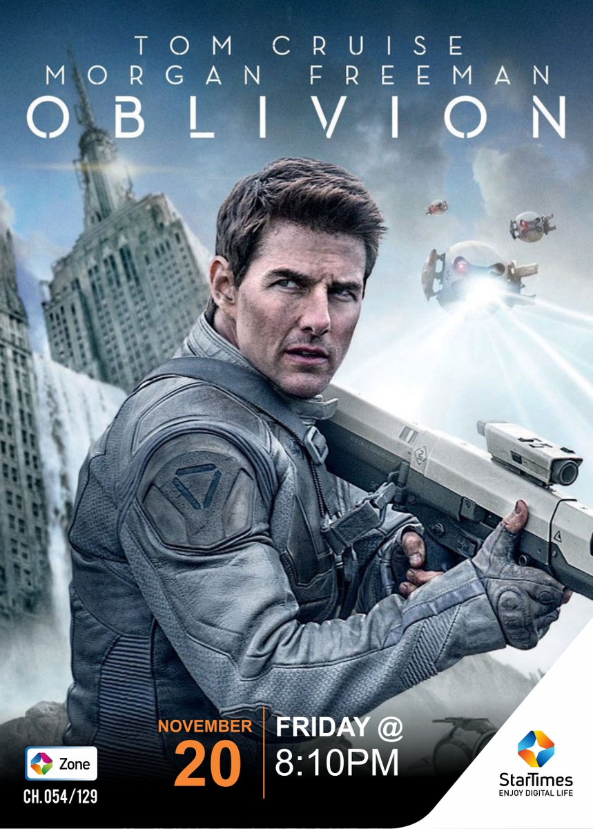 StarTimes_Ng's tweet photo. Jack Harper, a drone repairman stationed on Earth that has been ravaged by war with extraterrestrials, questions his identity after rescuing the woman who keeps appearing in his dreams.
Showing tonight @ 8:10pm on #STZone https://t.co/bEh0CrwlYc