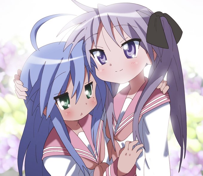 53. Konata Izumi x Kagami Hiiragi / Lucky Star(2007). #anime. 